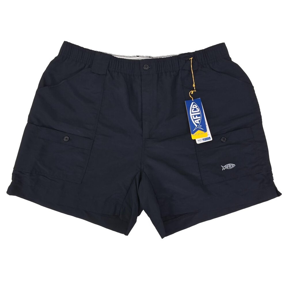 AFTCO M01 Original Fishing Shorts Mens 42 Black Nylon UPF 50‎ Pliers Pocket New